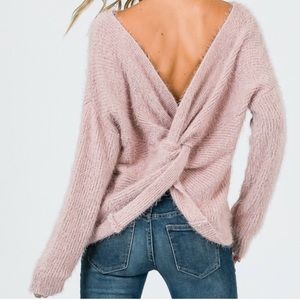 ✨NWOT Knot Accent Open Back Sweater | Size S